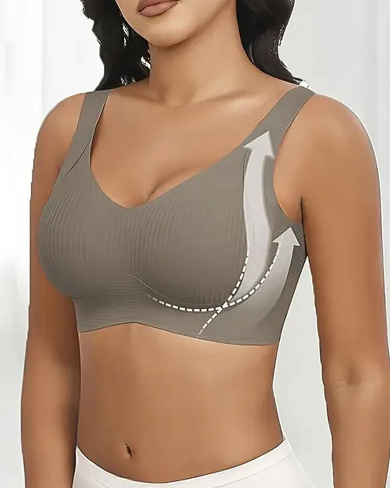 Women's Solid Adjustable Wireless Bra