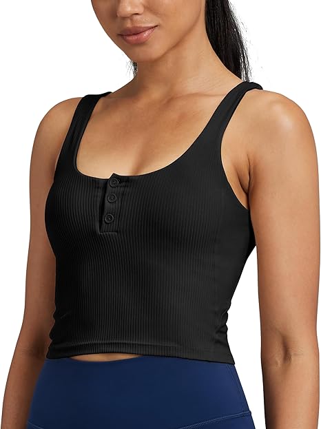 Front Button Padded Built In Bra Top - Buy 1 Get 1 Free