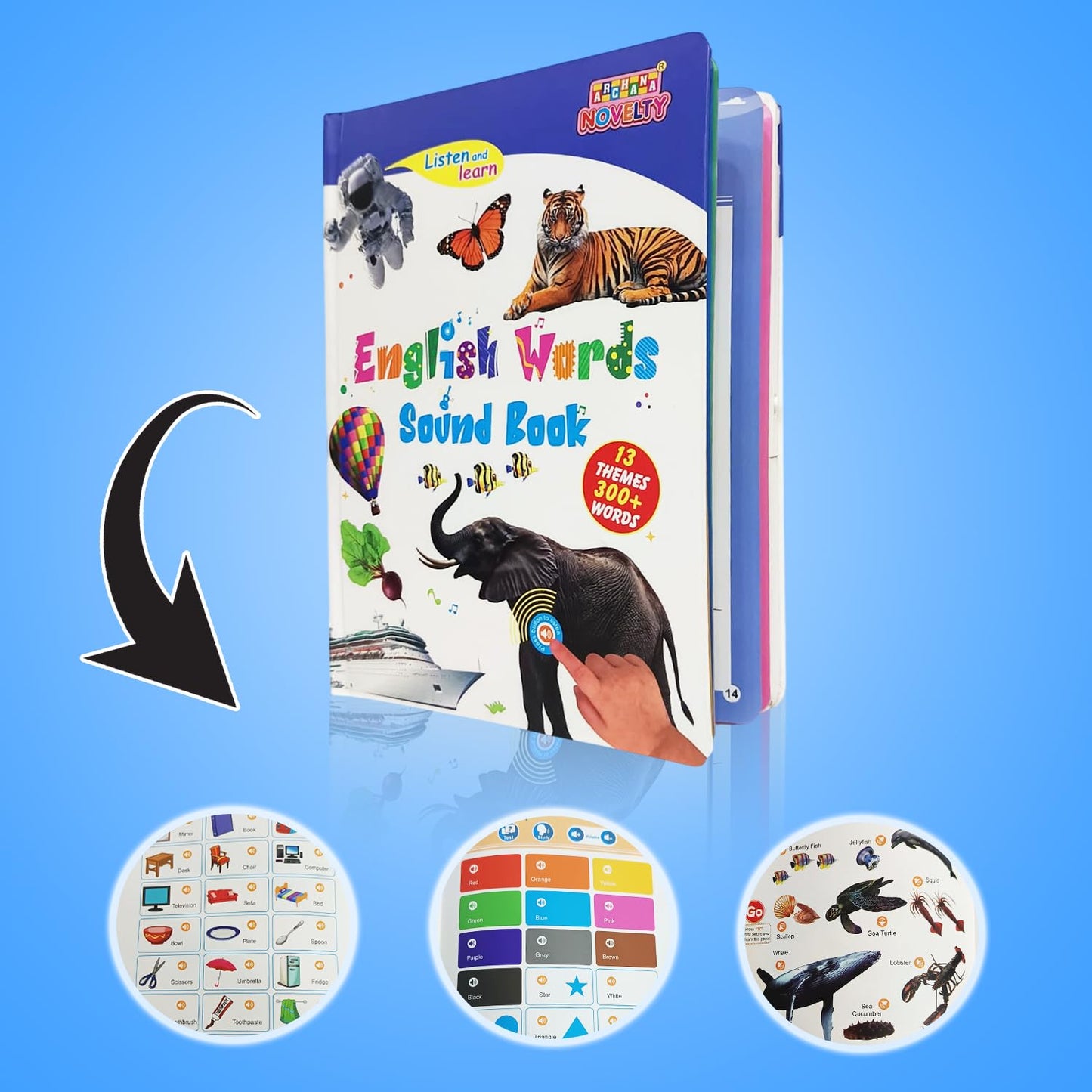 English Words Sound Book for Kids and Children | Early Learning Toy for Boys & Girls