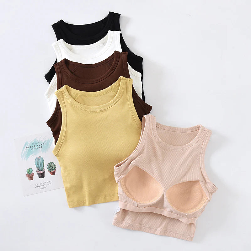 Padded Built In Bra Top Camisole - Buy 1 Get 1 Free