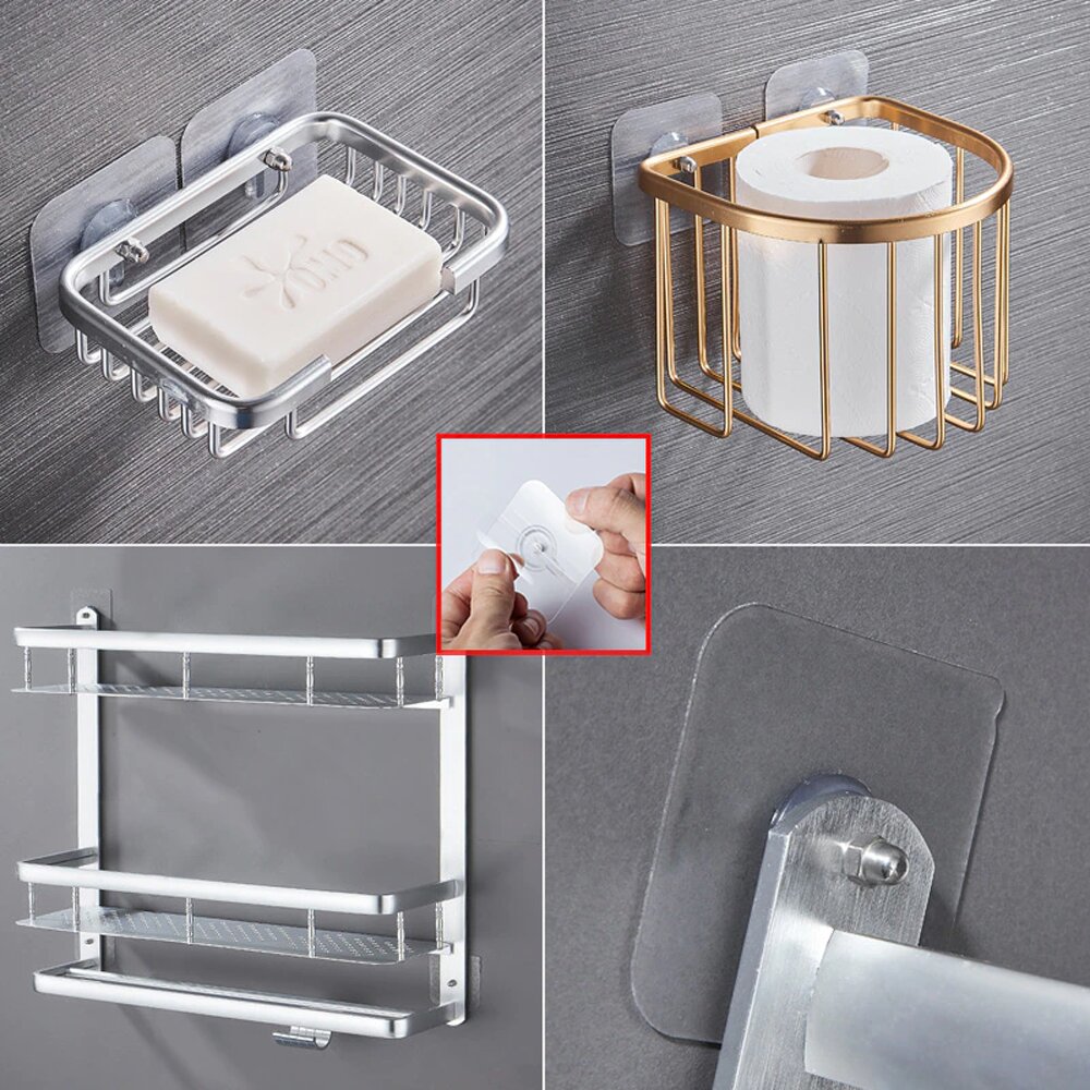 Drill Free Adhesive Hooks (Pack Of 10)