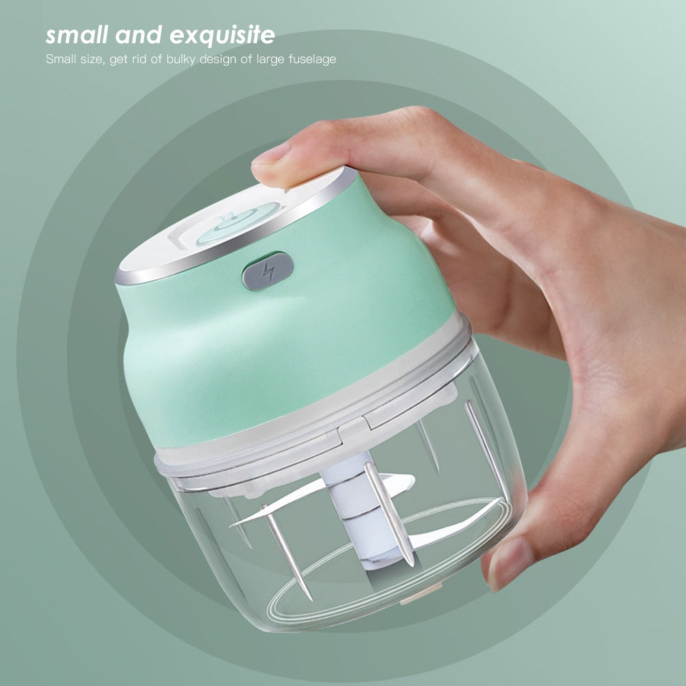 Electric Food Chopper and Grinder (USB Rechargeable)