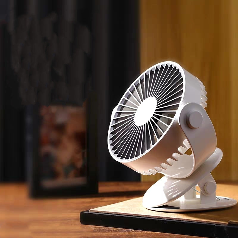 Portable Clip Fan With 360° Rotation & Strong Airflow