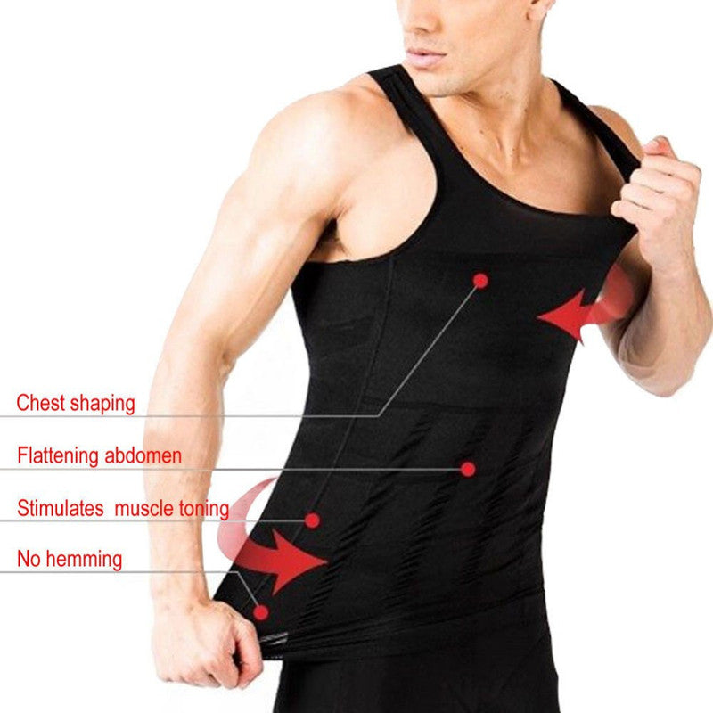 MEN's COTTON TUMMY SHAPER VEST