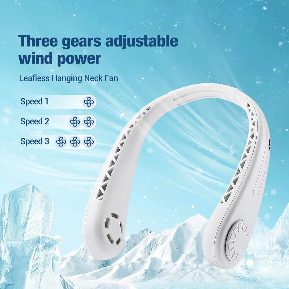 Neckband Fan USB Rechargeable.