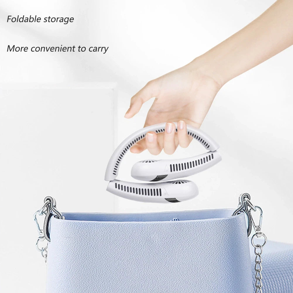 Neckband Fan USB Rechargeable.