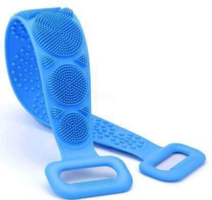 Silicone Bath Body Brush with Shampoo Dispenser + Body Back Scrubber (Combo Pack)