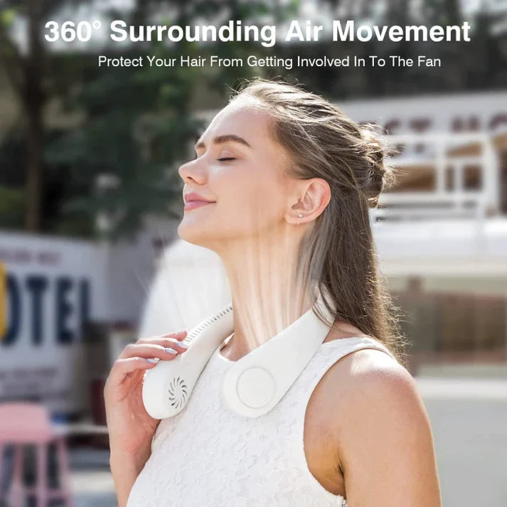 Neckband Fan USB Rechargeable.