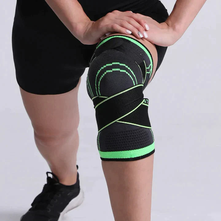 3D KNEE Support Brace with Belt for Men & Women ( SET OF 2 ) (FREESIZE)