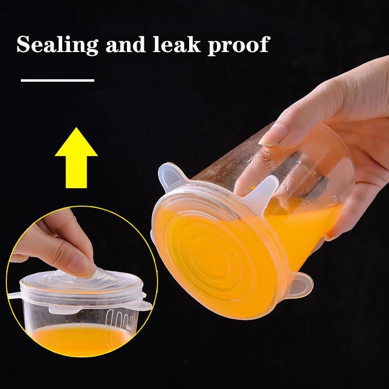 SILICONE REUSABLE STRETCH LIDS (SET OF 6)- BUY 1 GET 1 FREE