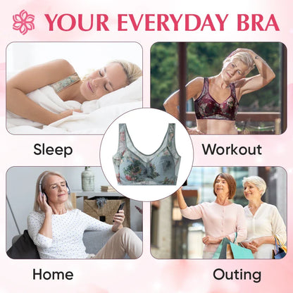 Ice Silk Lace Cooling Comfort Bra - Pack Of 2