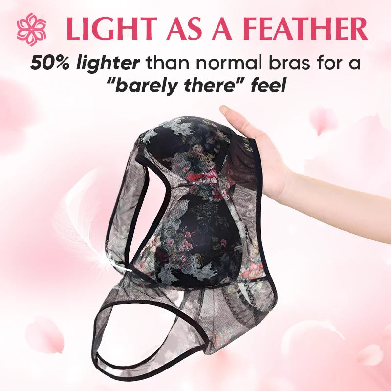 Ice Silk Lace Cooling Comfort Bra - Pack Of 2