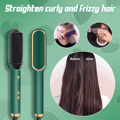 Hair Straightener Comb: 3-in-1 Styling Brush