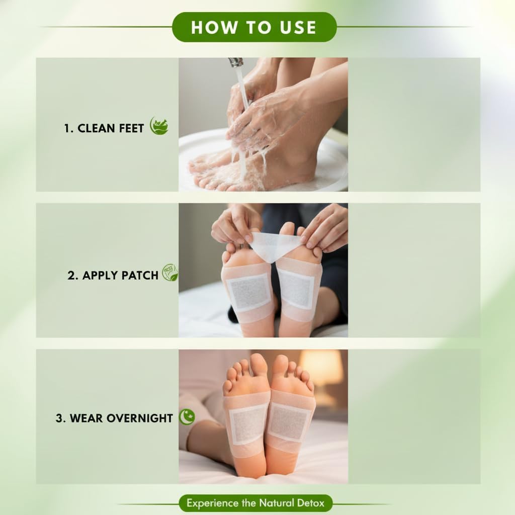 Herbal Giloy Detox Foot Patches 🌿(Pack of 20🔥)