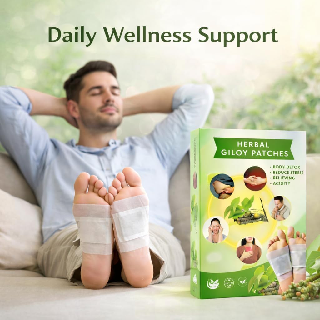 Herbal Giloy Detox Foot Patches 🌿(Pack of 20🔥)