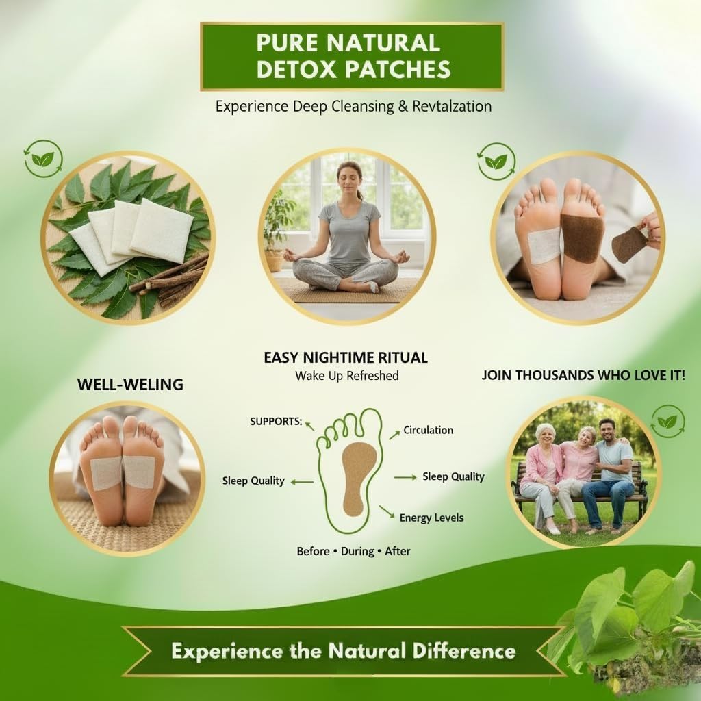 Herbal Giloy Detox Foot Patches 🌿(Pack of 20🔥)
