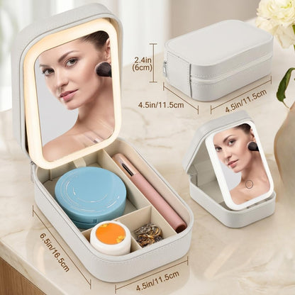LED Mirror Makeup & Jewellery Box