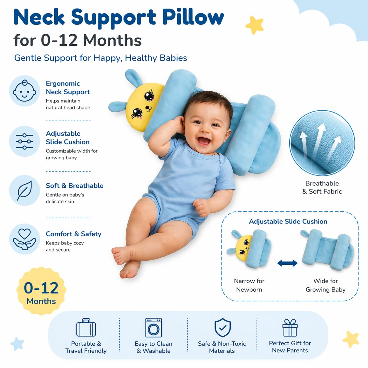 Baby Shaping Head Support Pillow
