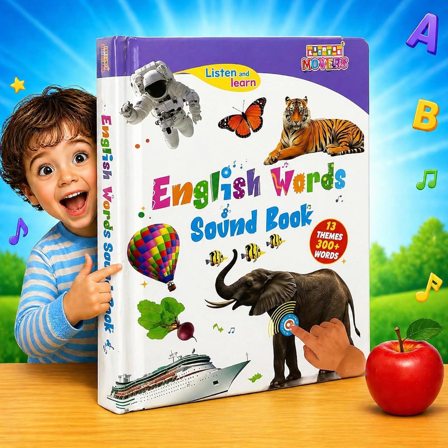 English Words Sound Book for Kids and Children | Early Learning Toy for Boys & Girls