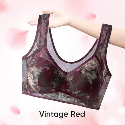 Ice Silk Lace Cooling Comfort Bra - Pack Of 2