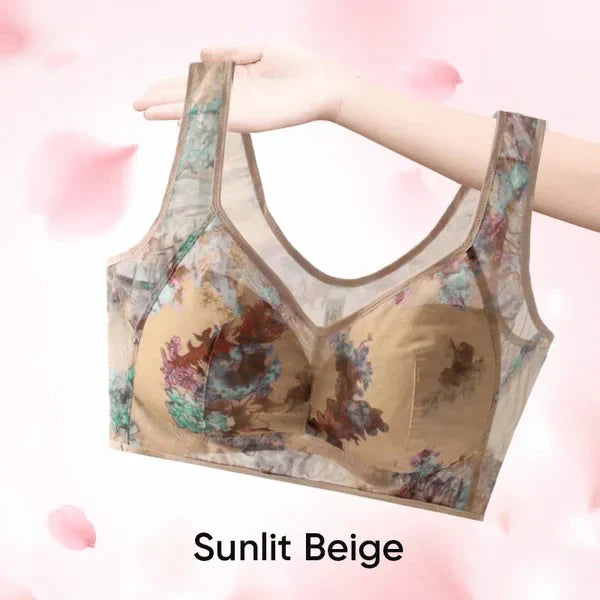 Ice Silk Lace Cooling Comfort Bra - Pack Of 2