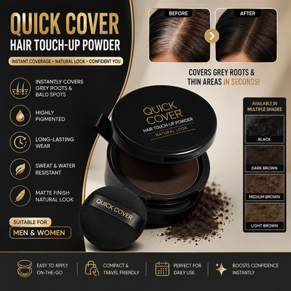 Quick Cover Hair Touch-Up Powder For Men & Women