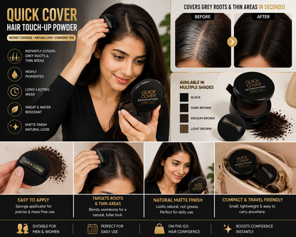 Quick Cover Hair Touch-Up Powder For Men & Women