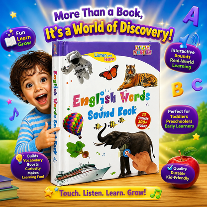 English Words Sound Book for Kids and Children | Early Learning Toy for Boys & Girls