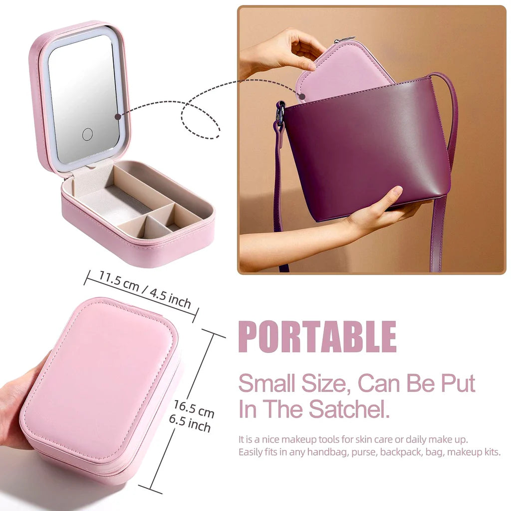 LED Mirror Makeup & Jewellery Box