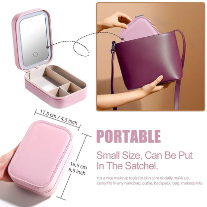 LED Mirror Makeup & Jewellery Box