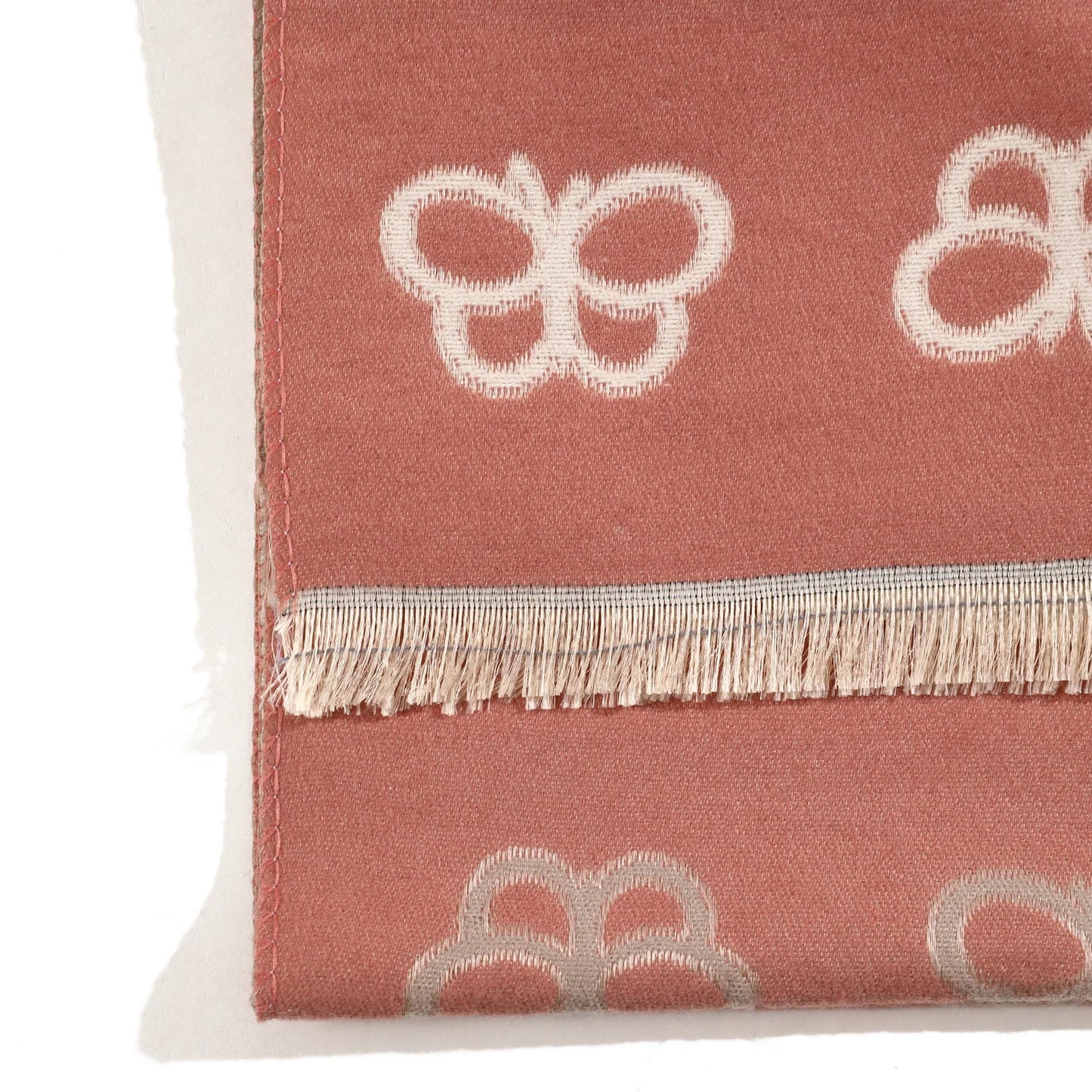 BlushWhisper Butterfly Knit Shawl-Pink,Beige