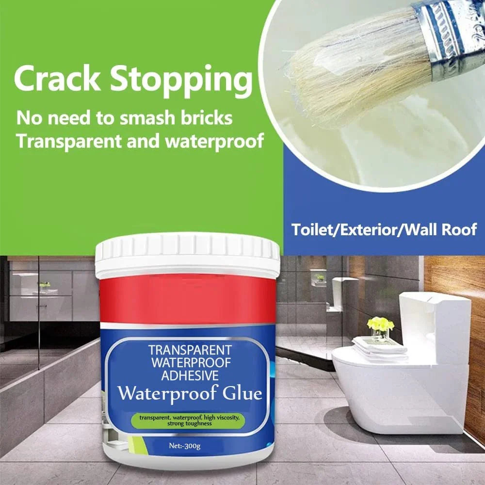 Transparent Waterproof Glue + Free Brush