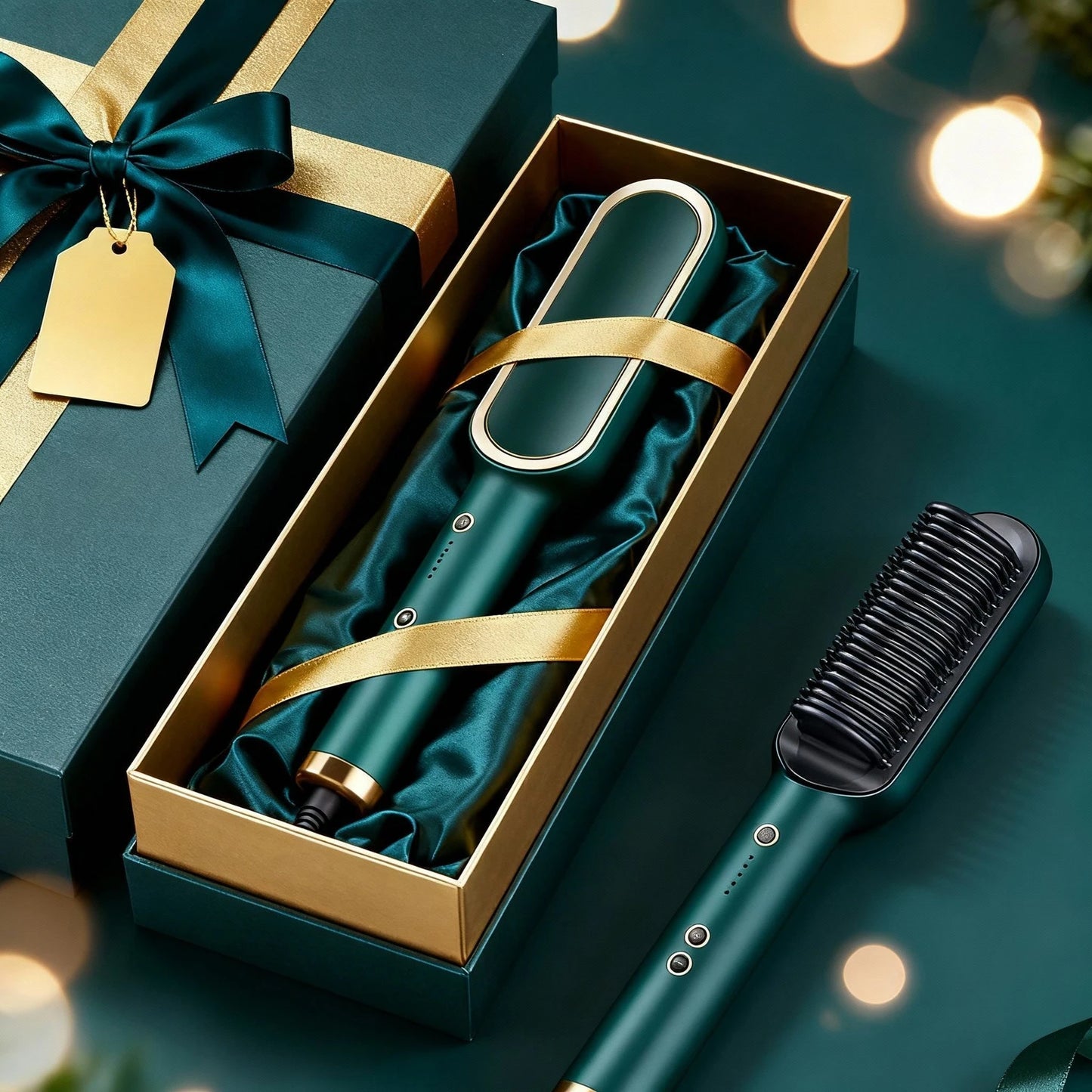Hair Straightener Comb: 3-in-1 Styling Brush