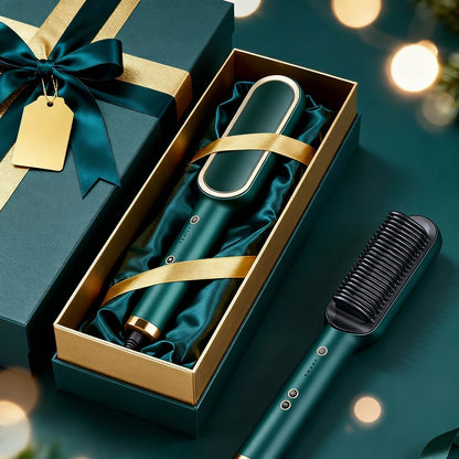 Hair Straightener Comb: 3-in-1 Styling Brush