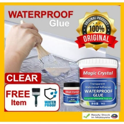 Transparent Waterproof Glue + Free Brush