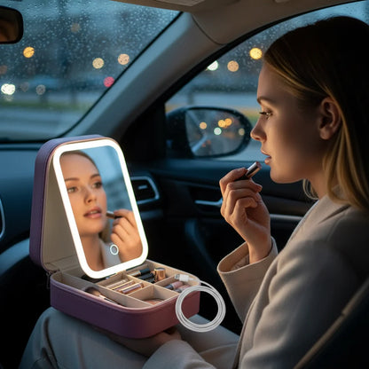 LED Mirror Makeup & Jewellery Box