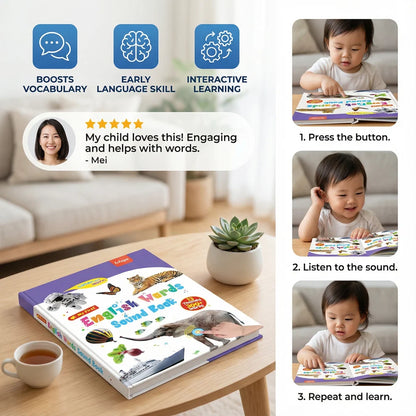English Words Sound Book for Kids and Children | Early Learning Toy for Boys & Girls