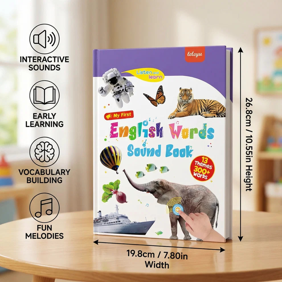 English Words Sound Book for Kids and Children | Early Learning Toy for Boys & Girls