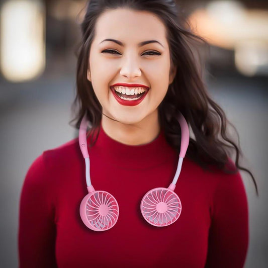 PORTABLE USB HANDS-FREE AIR COOLER FAN NECKBAND