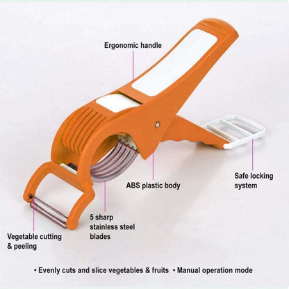 Multicolor 2 In 1 Vegetable Cutter