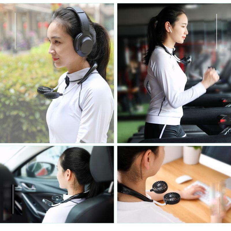 PORTABLE USB HANDS-FREE AIR COOLER FAN NECKBAND