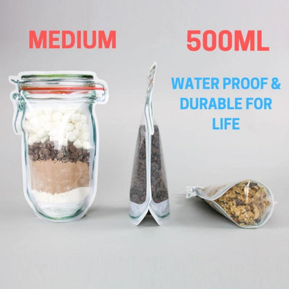 Bottle Shape Storage Pouch 500ML (Set Of 12)