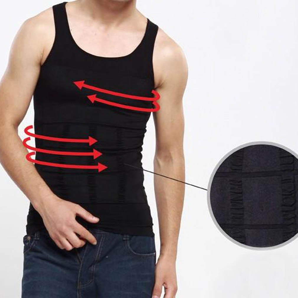 MEN's COTTON TUMMY SHAPER VEST