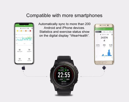 Tatical Smart Watch | Waterproof Smart Watch V3 HR Fitness Tracker